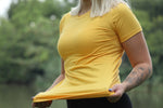 Ladies T-Shirt - Blank -  Yellow Spandex