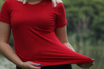 Ladies T-Shirt - Blank -  Red Spandex