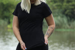 Ladies T-Shirt - Blanks - Black Cotton