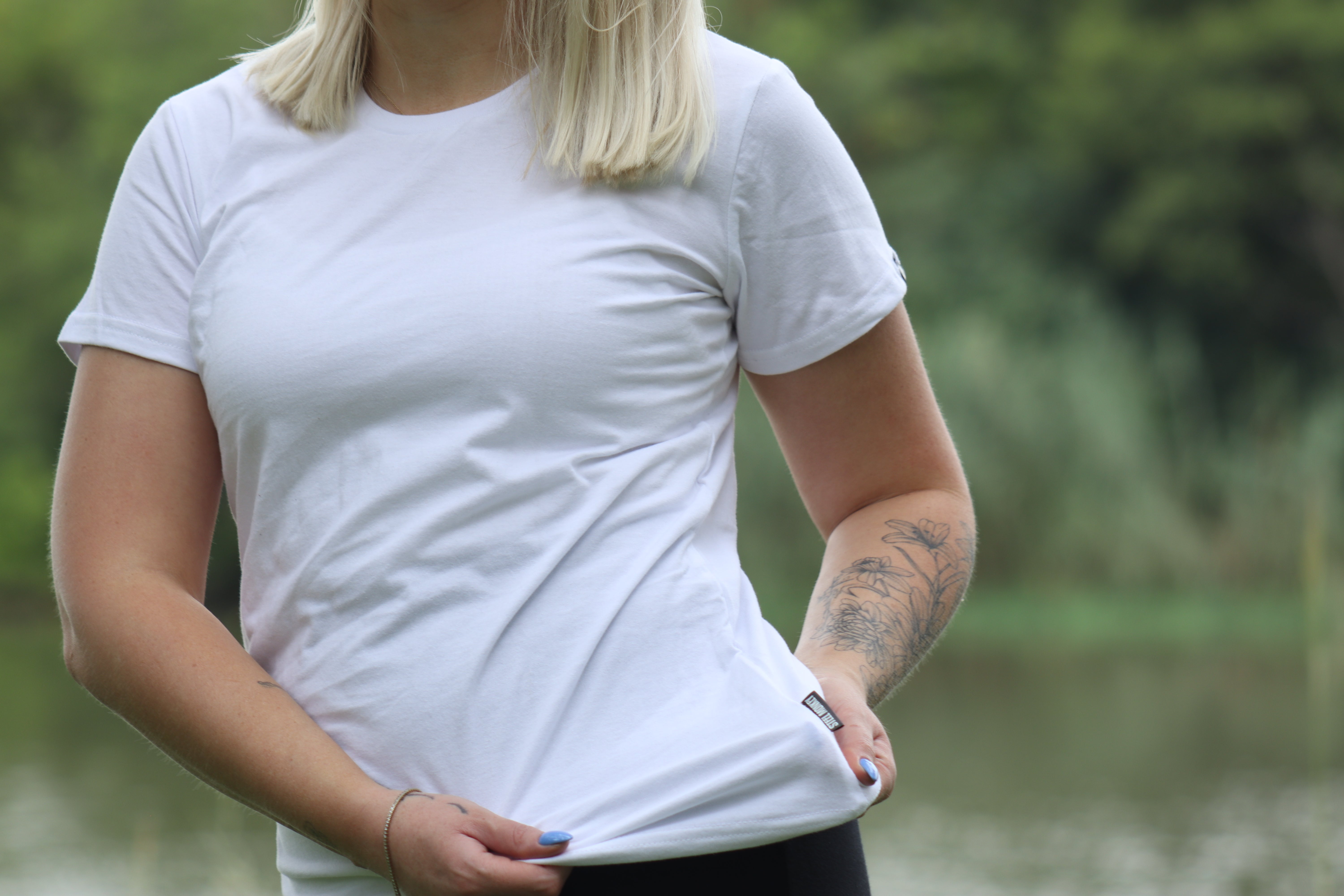 Ladies T-Shirt - Blanks - White Cotton