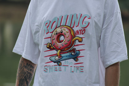 Mens T-Shirt - Rolling Into The Sweet Life Oversized Tee