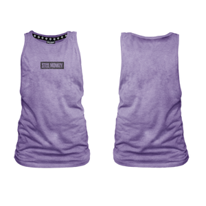 Ladies Muscle Tank - Indigo - Minimalistic - Black