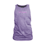 Ladies Muscle Tank - Indigo - 3D Design - Purple