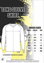 Unisex Classic Long Sleeve - Black Cotton - Yellow & White