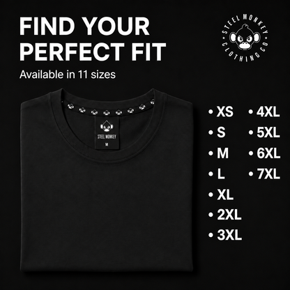 Steel Monkey - Men's Bamboo Tee — Black