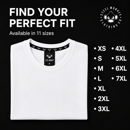 Steel Monkey™ Men's Bamboo Tee — White