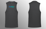 Mens Muscle Tank - Blue & Green Ombre - Charcoal