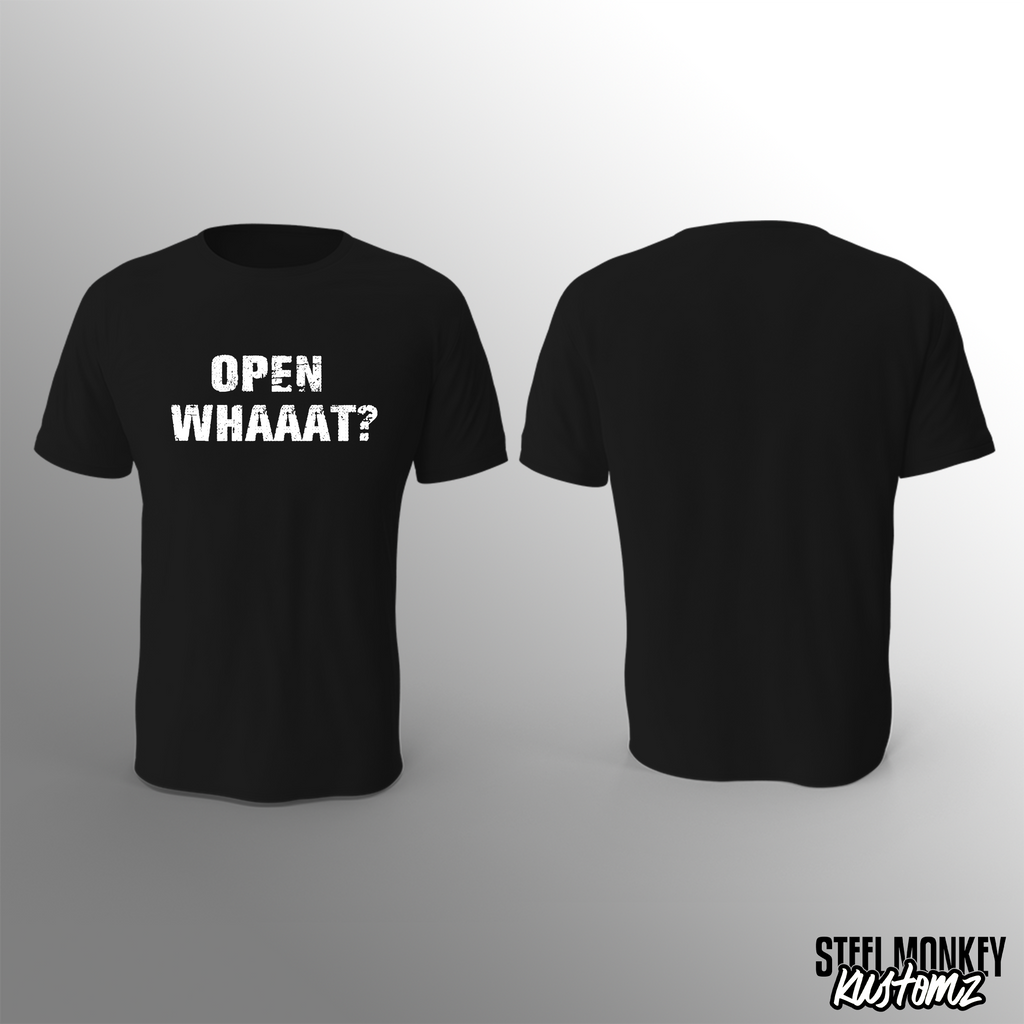 Open Whaaat! - Open25 - T-Shirt - Black