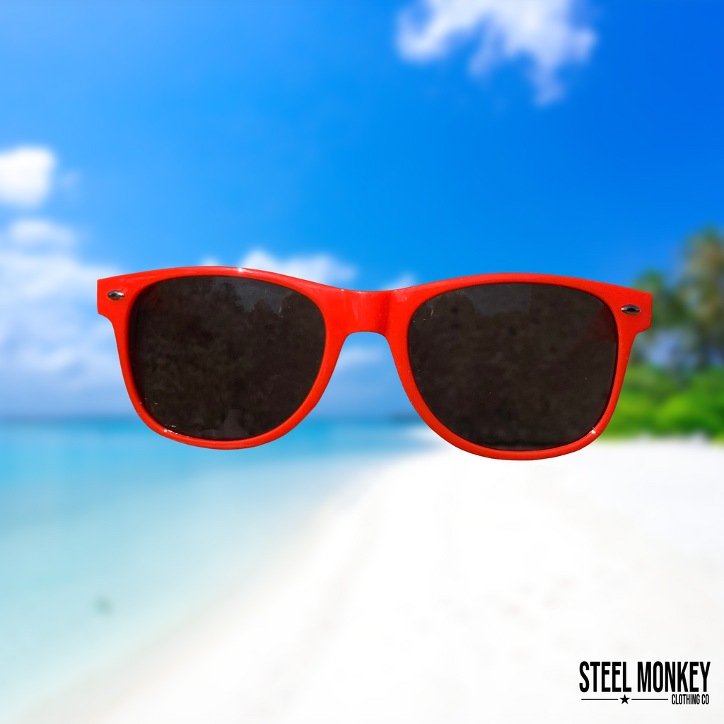 Red Steel Monkey Sunglasses