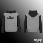 Mens Hoodie - SM Design - Black & Grey Fleece