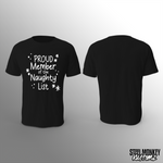 SM Christmas - T-Shirt - Black - Naughty List - White