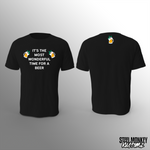 SM Christmas - T-Shirt - Black - Time for a Beer - White