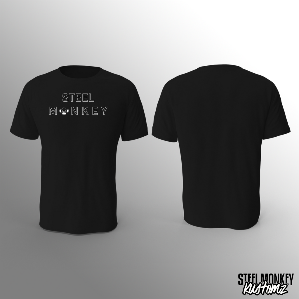Mens - Outline - T-Shirts - Monkey - Chest