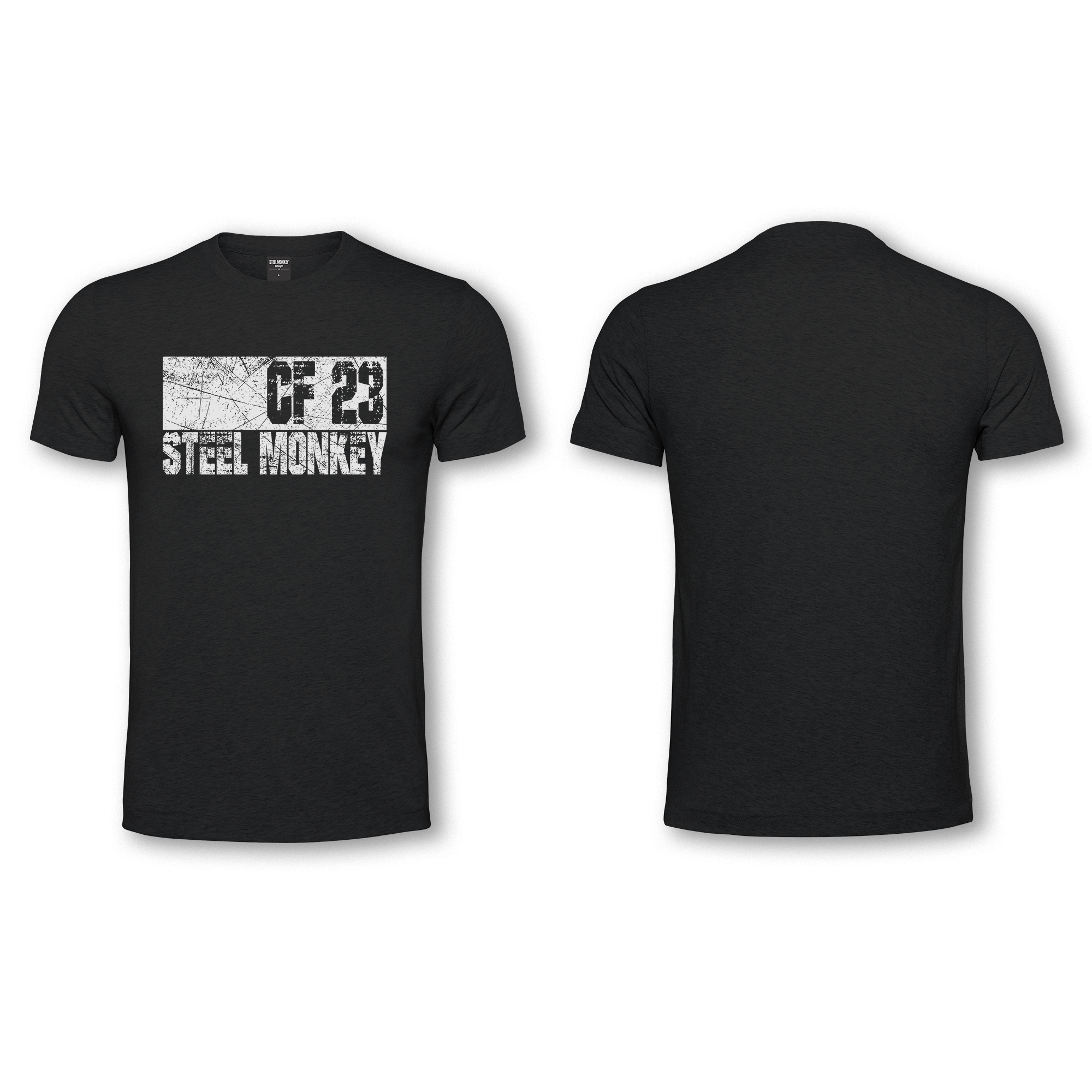 Mens T-Shirt  - Black - CF 23 - White