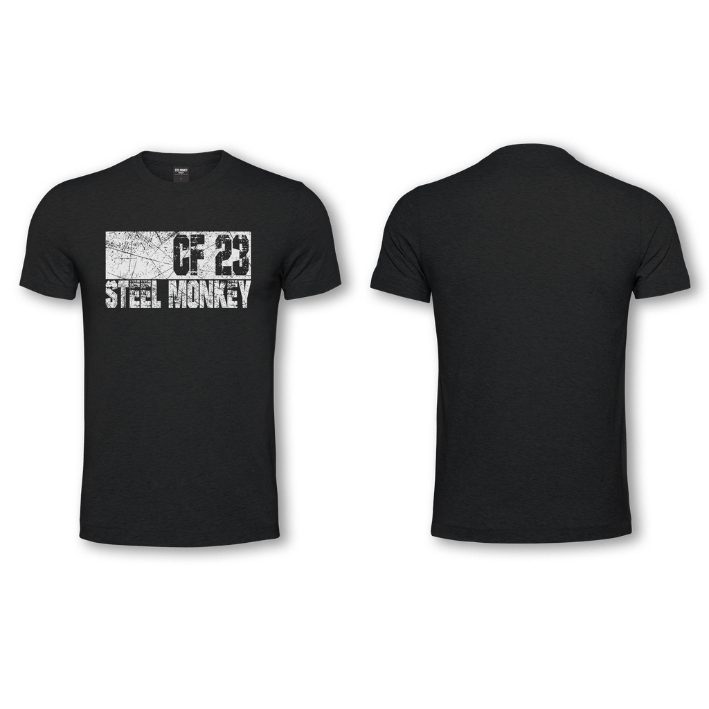 Mens T-Shirt  - Black - CF 23 - White