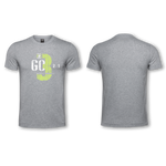 Mens - T-Shirt - Grey -  3,2,1 GO Design