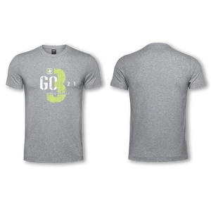 Mens - T-Shirt - Grey -  3,2,1 GO Design