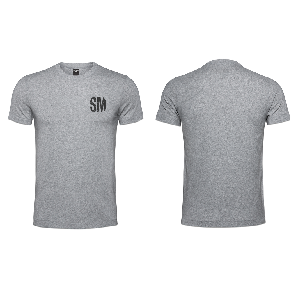 Ladies T-Shirt - Grey -Small - Black Grunge SM