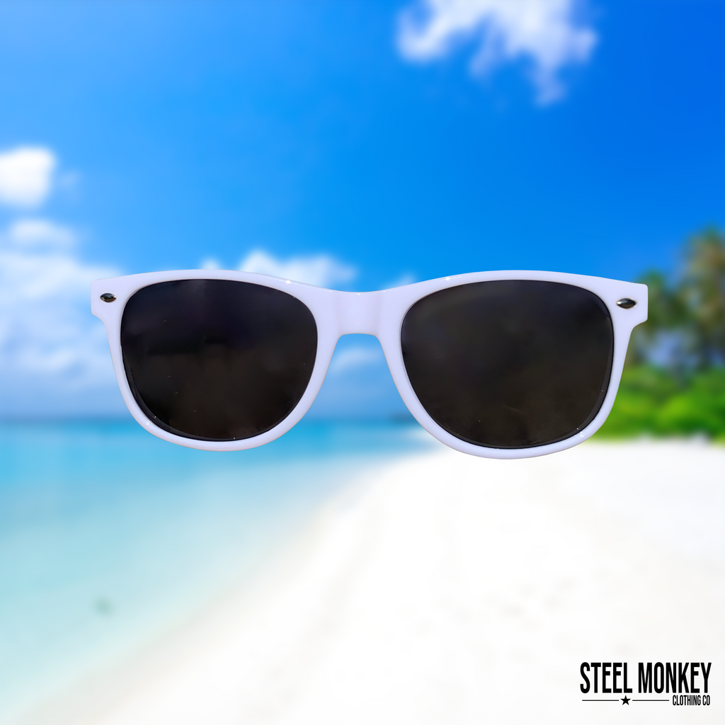 White Steel Monkey Sunglasses