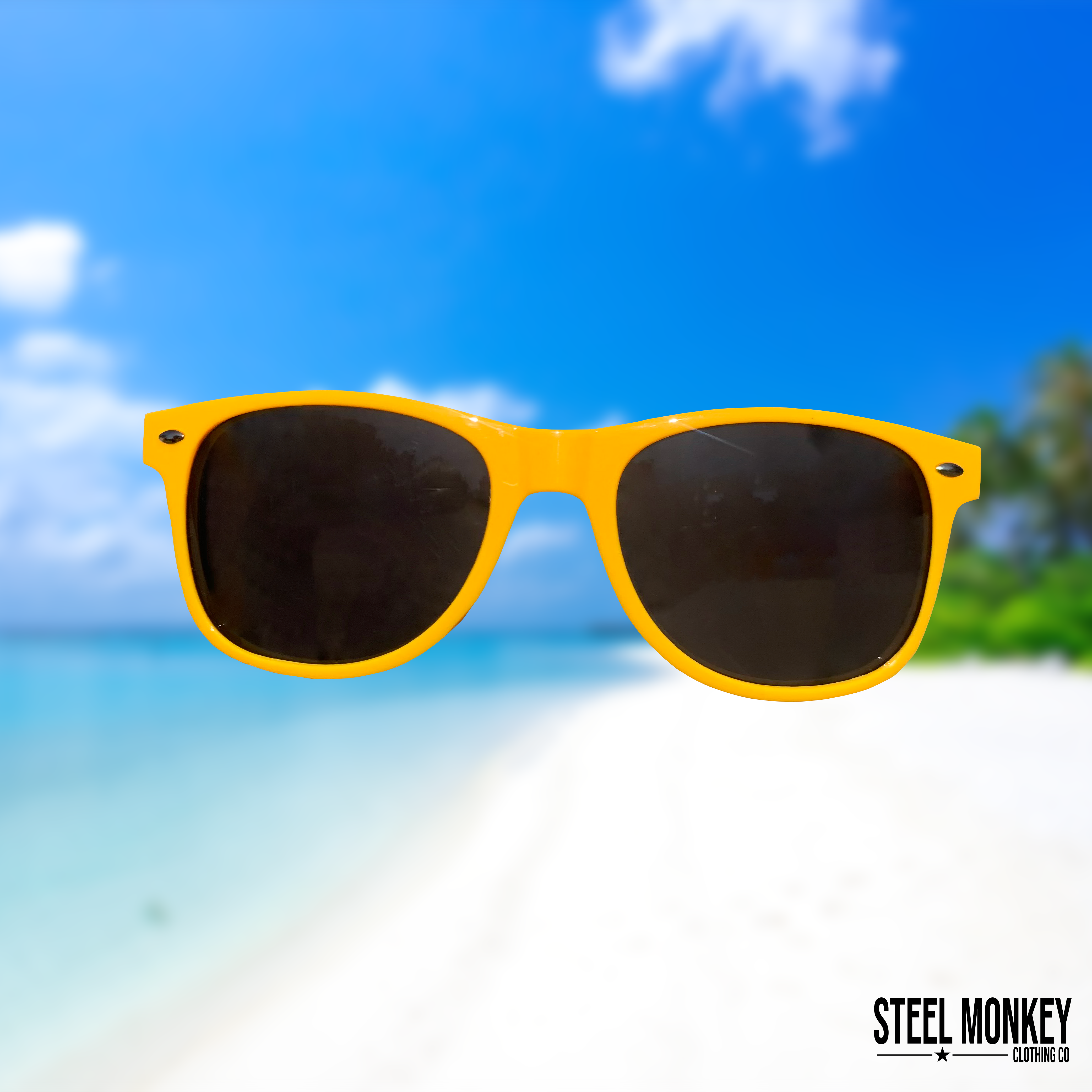 Yellow Steel Monkey Sunglasses