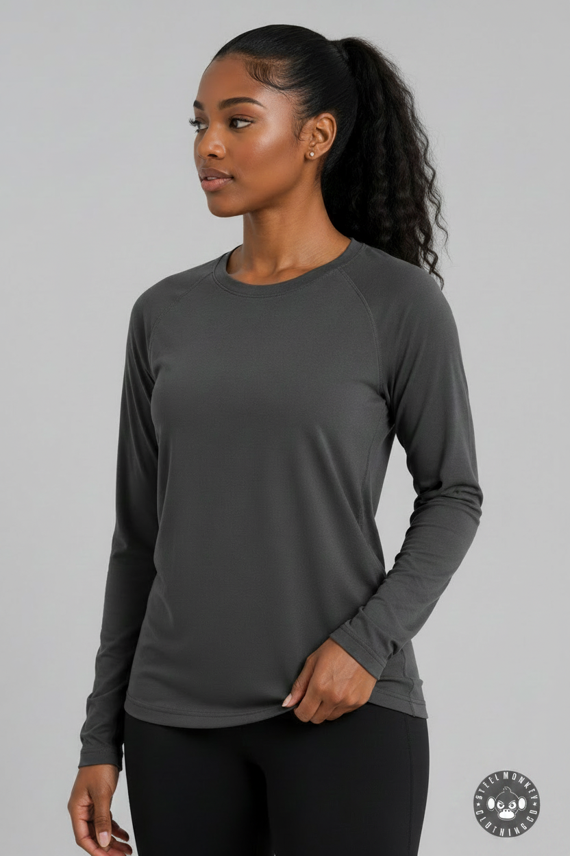 Steel Monkey  — The Long Sleeve (Charcoal Melange)