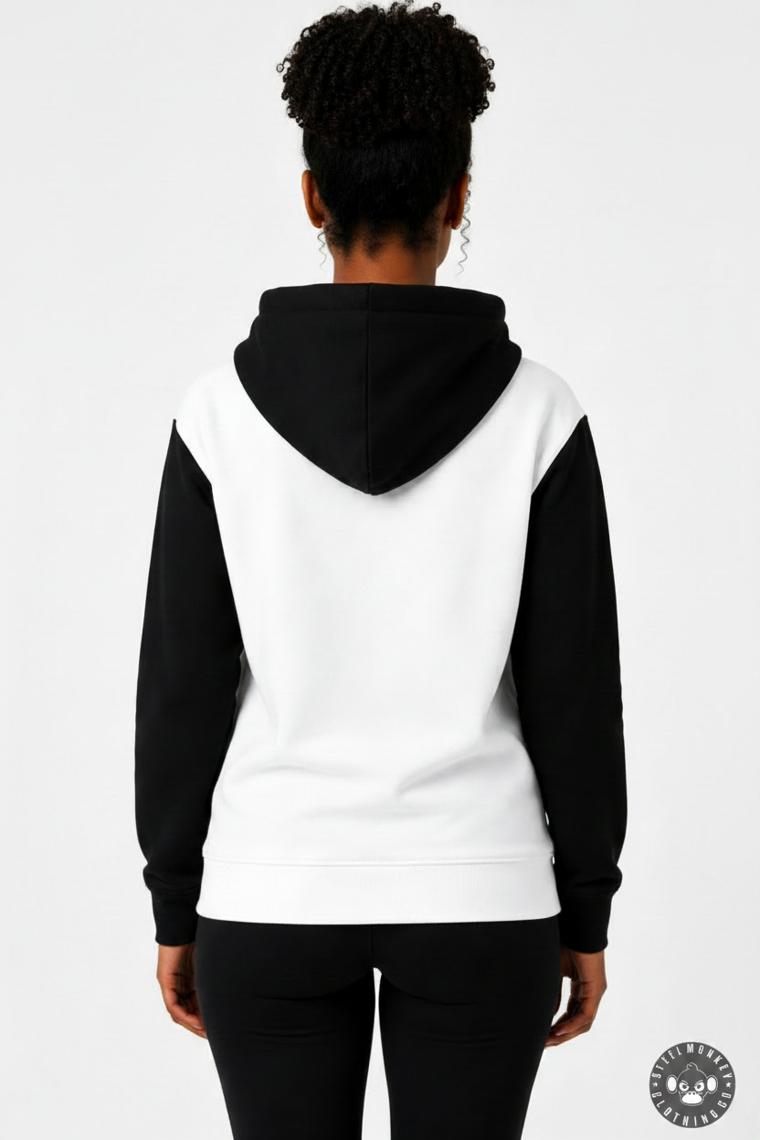 Contrast Hoodie — Back with Logo