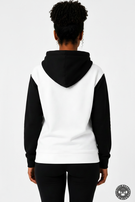 Contrast Hoodie — Back with Logo