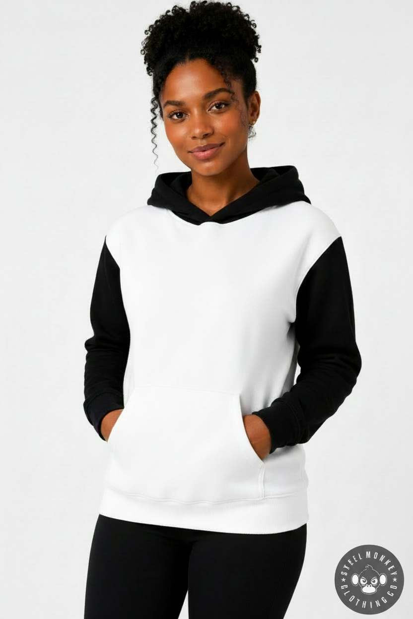 Contrast Hoodie — Front Clean