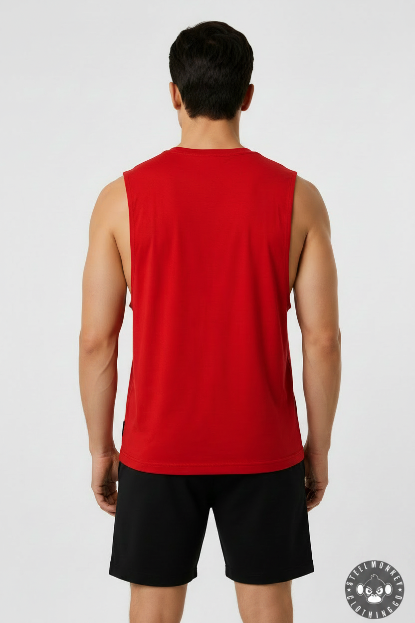 Flame Tank — Back with Logo