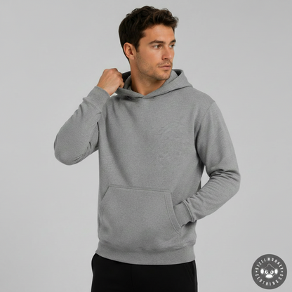 Steel Monkey  — The Men's Ash Hoodie (Brushed Fleece)