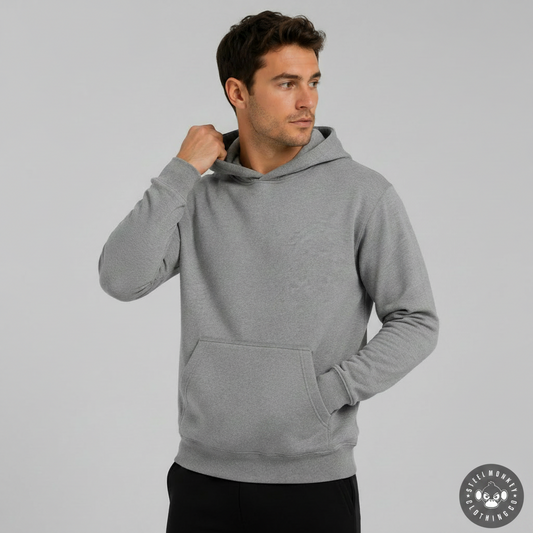 Steel Monkey  — The Men's Ash Hoodie (Brushed Fleece)