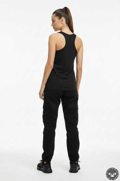 Steel Monkey  — The Racerback (Black / 100% Cotton)