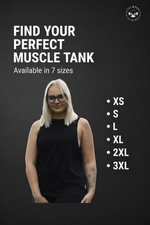 Steel Monkey™ — The Ladies Sculpt Tank (Black / 100% Cotton)