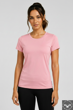 Pink Tee Front - Steel Monkey Logo