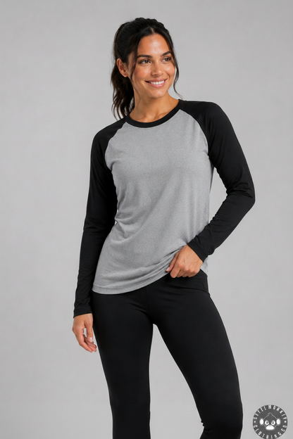 Steel Monkey  — The Classic Raglan (Grey & Black)