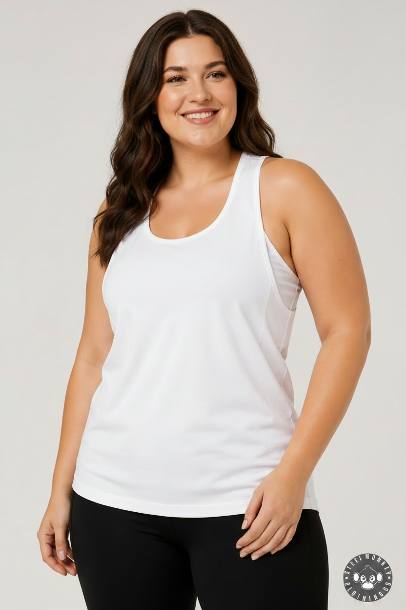 White Crisp Vest — Front with Logo