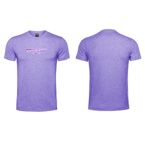 Mens T-Shirt - Indigo - Melange - 3D Design - Purple