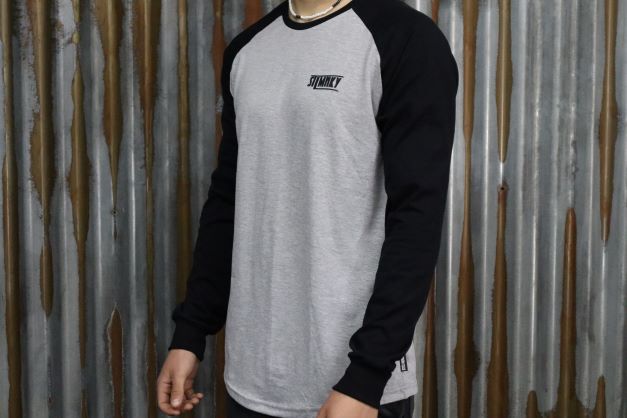 Unisex Long Sleeve - Grey/Black - Black