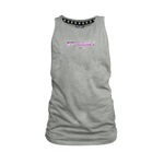 Ladies Muscle Tank - Grey - 3D Design - Purple