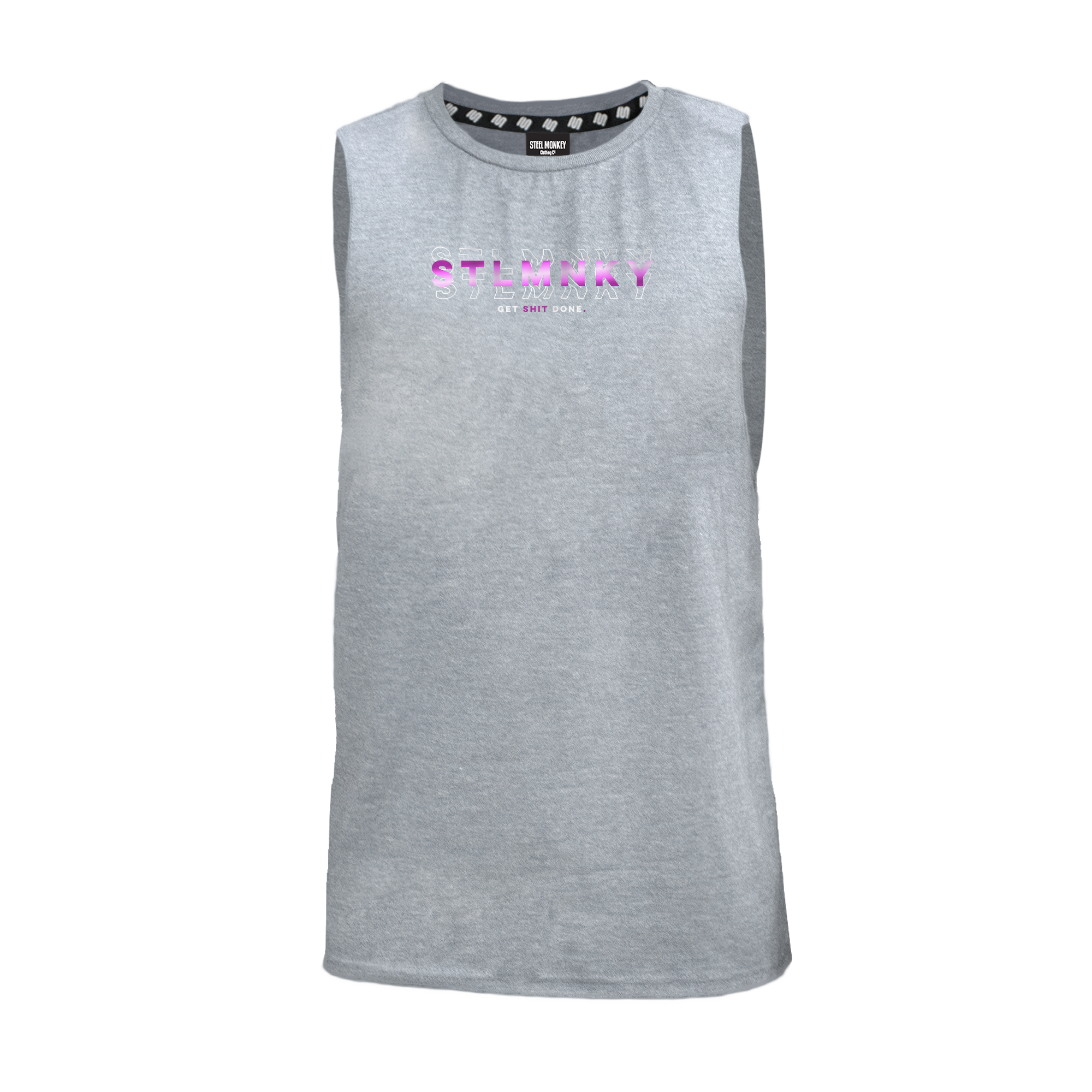 Mens Muscle Tank - Grey - 3D Design