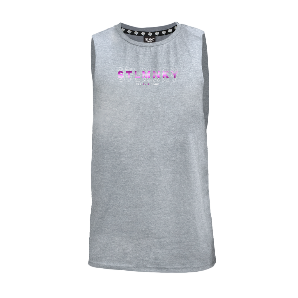 Mens Muscle Tank - Grey - 3D Design