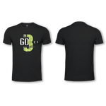 Mens - T-Shirt - Black -  3,2,1 GO Design