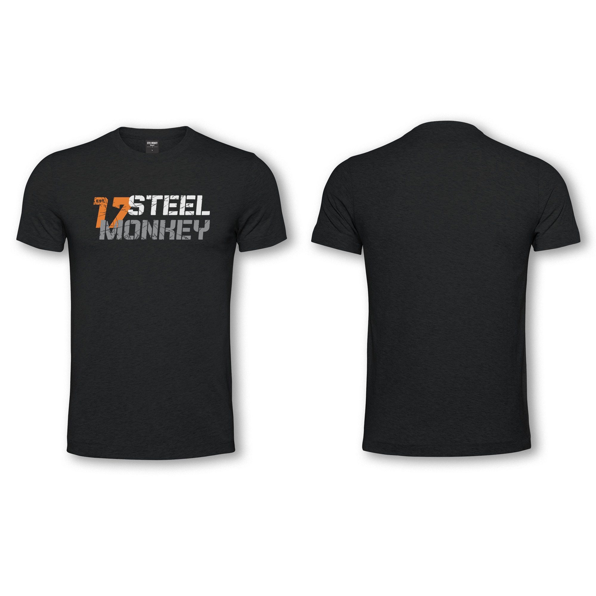 Mens T-Shirt - Black - Est 17 Design