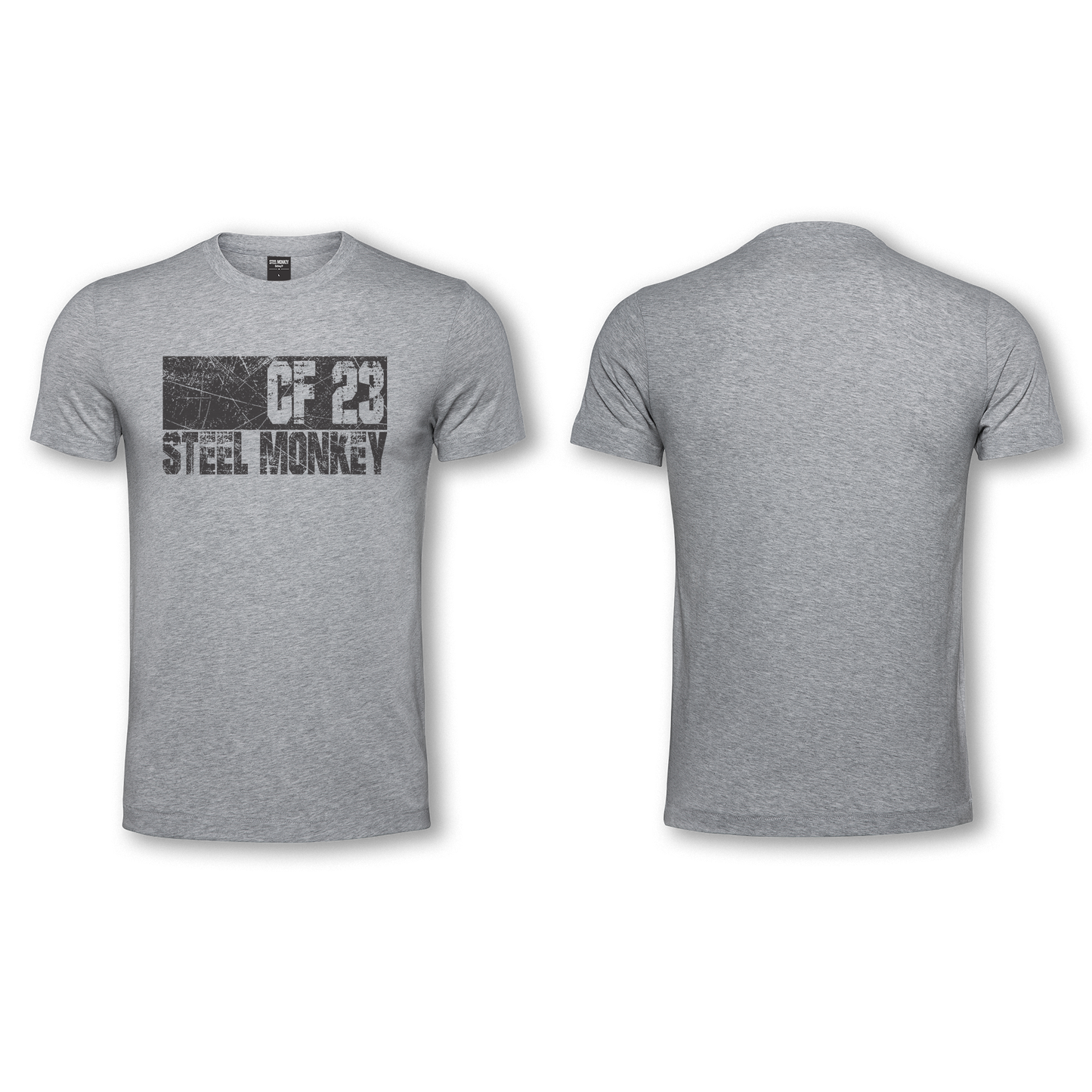Mens T-Shirt - Grey - CF 23 - Black