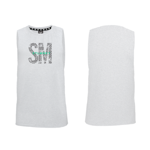 SM Men’s Muscle Tank - White Melange